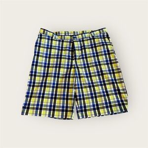 Slazenger Shorts Mens 38 MultiColor‎ Plaid Pattern Golf Athletic Casual
